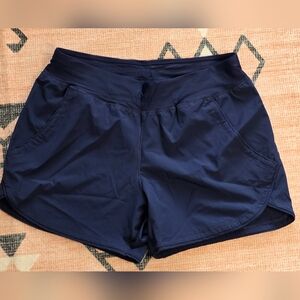 Lands' End Navy Performance Athletic Shorts 10P